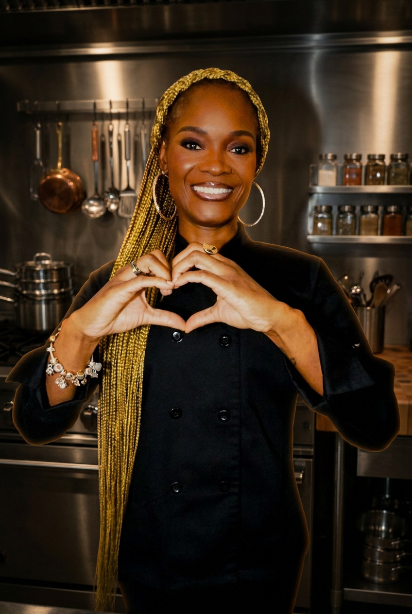 Chef instructor in a professional kitchen